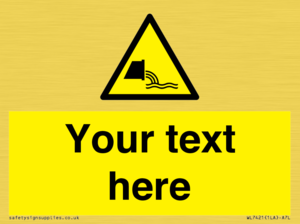 Custom Warning sewage effluent outfall